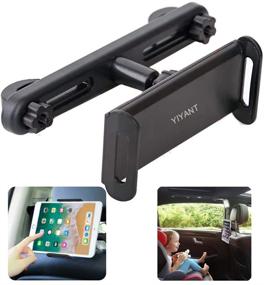 img 4 attached to 📱 Versatile Car Headrest Mount for All Tablets and Phones: Tablet Headrest Holder for iPad Pro/Air/Mini, Samsung & Fire Tablets