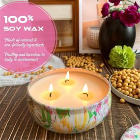 img 1 attached to 🕯️ MODREA Jasmine Scented Candle for Home | Natural Soy Wax Aromatherapy Travel Tin Candle | Women, Stress Relief, Relaxation | Strong Fragrance, SEO-Enhanced