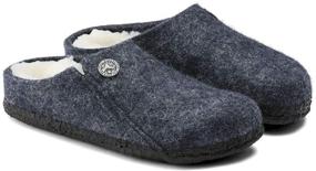 img 1 attached to BIRKENSTOCK Zermatt Plaid Wool Shearling Boys' Clogs & Mules: Warm and Stylish Footwear