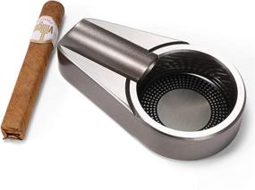 img 2 attached to 🚬 Premium CiTree Cigar Ashtray for Travel: Elegant Silver Design