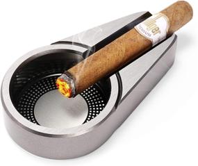 img 3 attached to 🚬 Premium CiTree Cigar Ashtray for Travel: Elegant Silver Design