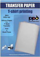 premium ppd silicon papers for t shirt transfer iron or heat press - pack of 10 sheets (ppd-102) logo