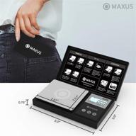 🔍 maxus elite precision pocket scale: digital grams, herbs, jewelry, and food - travel ready, backlit lcd, stainless steel logo