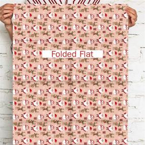 img 1 attached to 🎁 MAYPLUSS Wrapping Paper Sheet - Folded Flat - 3 Sheets - Christmas Design - 22.6 Sq. Ft. Total Coverage - 27.5" x 39.4" Per Sheet