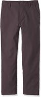 👖 boys' big relaxed fit twill pull-on pant for cherokee school uniforms logo