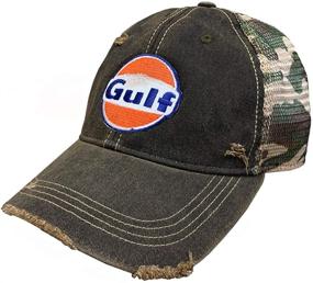 img 1 attached to 🧢 Discover the Trendy Appeal of the Gulf Distressed Vintage Adjustable Snapback Hat