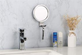 img 2 attached to 🚿 Ettori Fogless Shower Mirror with Razor Holder - Powerful Suction for Optimal Shaving Experience