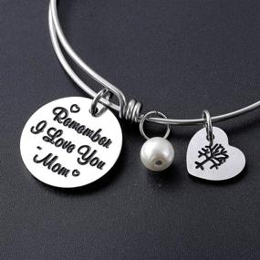 img 1 attached to 🎁 M MOOHAM Mother's Day Bracelet for Mom Grandma, Engraved Quote Bracelet from Daughter Son, Grandmother Granddaughter Gift, Christmas Birthday Present for Mom