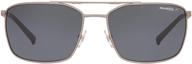 🕶️ arnette men's an3080 maboneng metallic rectangular sunglasses логотип