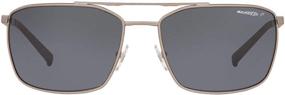 img 4 attached to 🕶️ ARNETTE Men's AN3080 Maboneng Metallic Rectangular Sunglasses