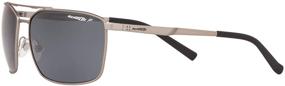 img 2 attached to 🕶️ ARNETTE Men's AN3080 Maboneng Metallic Rectangular Sunglasses