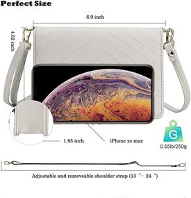 img 2 attached to 👜 Stylish KUKOO Crossbody Wallet Clutch: Women's Convenient Handbag & Wallet Combo