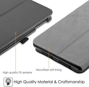 img 2 attached to 📱 Fintie Case for Onn. 8" Tablet 2020 & 2019, Premium Vegan Leather Folio Protective Stand Cover