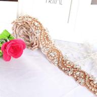 wedding belt rhinestone applique crystal women's accessories logo