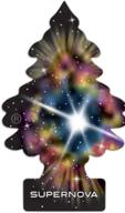 little trees freshener hanging supernova logo