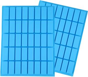 img 4 attached to 🍫 Lawei 2 Pack Rectangle Silicone Candy Molds - Ideal for Making Caramel Candies, Chocolate Truffles, Ganache, Jelly, and More!