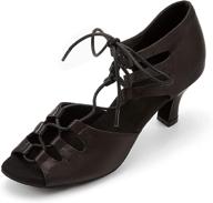 👠 jznxdanza ballroom performance dancing black women's shoes: sizes 2-4 | shop now! logo