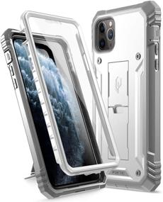 img 4 attached to 📱 Poetic iPhone 11 Pro Max Rugged Case with Kickstand - Full-Body Shockproof Protective Cover, White