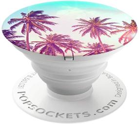 img 4 attached to 🌴 PopSockets: Складная ручка и подставка для мобильных устройств - Пальмовые деревья