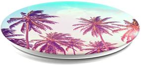 img 3 attached to 🌴 PopSockets: Складная ручка и подставка для мобильных устройств - Пальмовые деревья