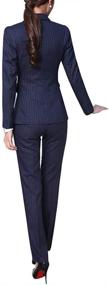 img 3 attached to 👩 LISUEYNE Women's Business Suit Set - Three-Piece Office Lady Blazer with Skirt/Pant, Vest, and Jacket for Work