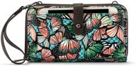 sakroots large smartphone crossbody butterfly women's handbags & wallets logo