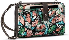 img 2 attached to Sakroots Large Smartphone Crossbody Butterfly Women's Handbags & Wallets