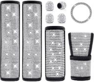 💎 boltigen bling car accessories for women interior set - add sparkle to your ride with 6 pack diamond car accessories! logo