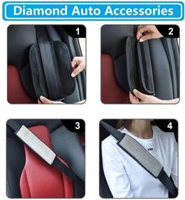 img 1 attached to 💎 Boltigen Bling Car Accessories for Women Interior Set - Add Sparkle to Your Ride with 6 Pack Diamond Car Accessories!