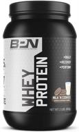 🥛 bare performance nutrition, milk n' cookies whey protein powder, 25g of high-quality protein, delicious taste with low carbs, 88% whey protein & 12% casein protein, ideal meal replacement (27 servings) logo