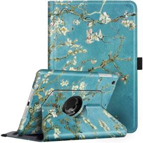 img 4 attached to Fintie Rotating Case for iPad Mini 3/2/1 - 360° Rotating Stand Cover with Auto Sleep/Wake, Blossom