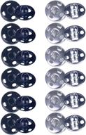 🔒 meikeer silvery clothing buttons: enhanced fastener for stylish and secure attire logo