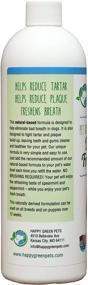img 1 attached to 🐾 Natural Dental Breath Freshener for Dogs & Cats, Vet Recommended Green Pet Product in USA - Removes Plaque & Tartar