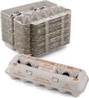 🥚 mt products printed natural pulp egg cartons - 1 dozen extra large, strong & sturdy - ideal for storing extra eggs (25 cartons) логотип