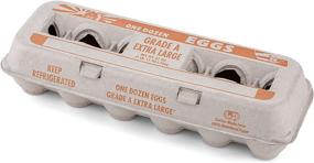 img 1 attached to 🥚 MT Products Printed Natural Pulp Egg Cartons - 1 Dozen Extra Large, Strong & Sturdy - Ideal for Storing Extra Eggs (25 Cartons)