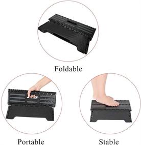 img 3 attached to 🪜 Portable Folding Step Stool for Elderly, Pregnant, and Kids - Sturdy and Versatile - Ideal for Kitchen, Bathroom, Caravan, Travel Use