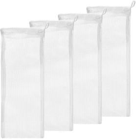 img 4 attached to 🐠 Aquarium Mesh Media Filter Bags with Drawstrings for High Flow Activated Carbon Filtration - Reusable Charcoal Bag for Fresh or Saltwater Fish Tanks