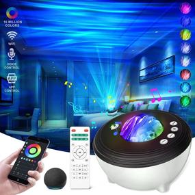 img 4 attached to 🌌 Star Projector Galaxy Projector Aurora Light Projector: Enhance Your Room Decor and Parties with Alexa and Google Assistant Compatible Galaxy Lamp, Perfect Gift for Kids and Adults