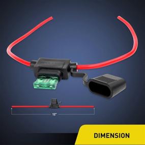 img 3 attached to Нилайт 10 штук НИ-ФХ01 Соединительный держатель провода 14AWG проводной кабель аТЦ/аТО 30А Aвтoмoбильный держатель плавкой вставки предохранителя - Набор из 10 штук, 2-летняя гарантия