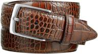 🐊 premium joseph nickel italian leather alligator men's accessories: style meets luxury logo