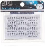 💁 ardell duralash naturals flare combo pack - short, medium, long black lashes - 240485 logo