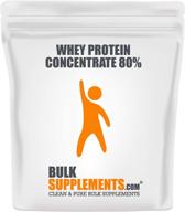 🏋️ -premium whey protein powder without artificial sweeteners - bulksupplements.com protein shake powder - bcaa powder (500g - 1.1lbs) logo