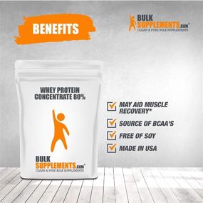 img 2 attached to 🏋️ -Premium Whey Protein Powder Without Artificial Sweeteners - BulkSupplements.com Protein Shake Powder - BCAA Powder (500g - 1.1lbs)