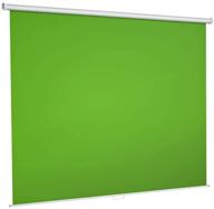 versatile green screen backdrop: retractable, wrinkle-resistant fabric, wall-mounted, 75''x79'' for photo, video, gaming, virtual studio & more logo