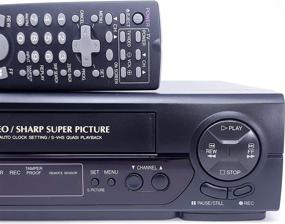img 2 attached to 📼 SHARP VC-H800U: High-quality VHS VCR Video Cassette Player Recorder for Optimal Playback Experience