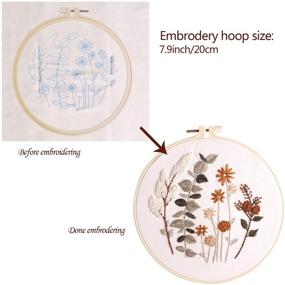 img 3 attached to Embroidery Beginners Stamped Pattern Instruction Needlework for Embroidery