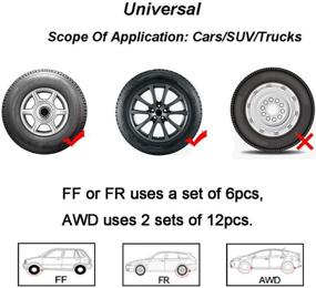 img 2 attached to Upgrade Snow Chains for Cars - 6 Set Emergency Anti Slip Tire Straps, Universal Tire Blocks for Trucks, Minivan, Pickup, SUV/ATV/UTV, Winter Car Snow Chains