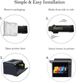 img 3 attached to 🖨️ Cartlee Compatible High Yield Laser Toner Cartridges for Xerox Phaser 6510/DNI 6510/DN 6510/N, Workcentre 6515/DNI 6515/DN 6515/N Printer (2 Black, 1 Cyan, 1 Magenta, 1 Yellow)