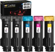 🖨️ cartlee compatible high yield laser toner cartridges for xerox phaser 6510/dni 6510/dn 6510/n, workcentre 6515/dni 6515/dn 6515/n printer (2 black, 1 cyan, 1 magenta, 1 yellow) logo