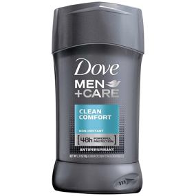 img 4 attached to Dove Men+Care Clean Comfort Antiperspirant Deodorant Stick - Pack of 6 (2.7 oz) - Long-lasting Sweat Protection for Men